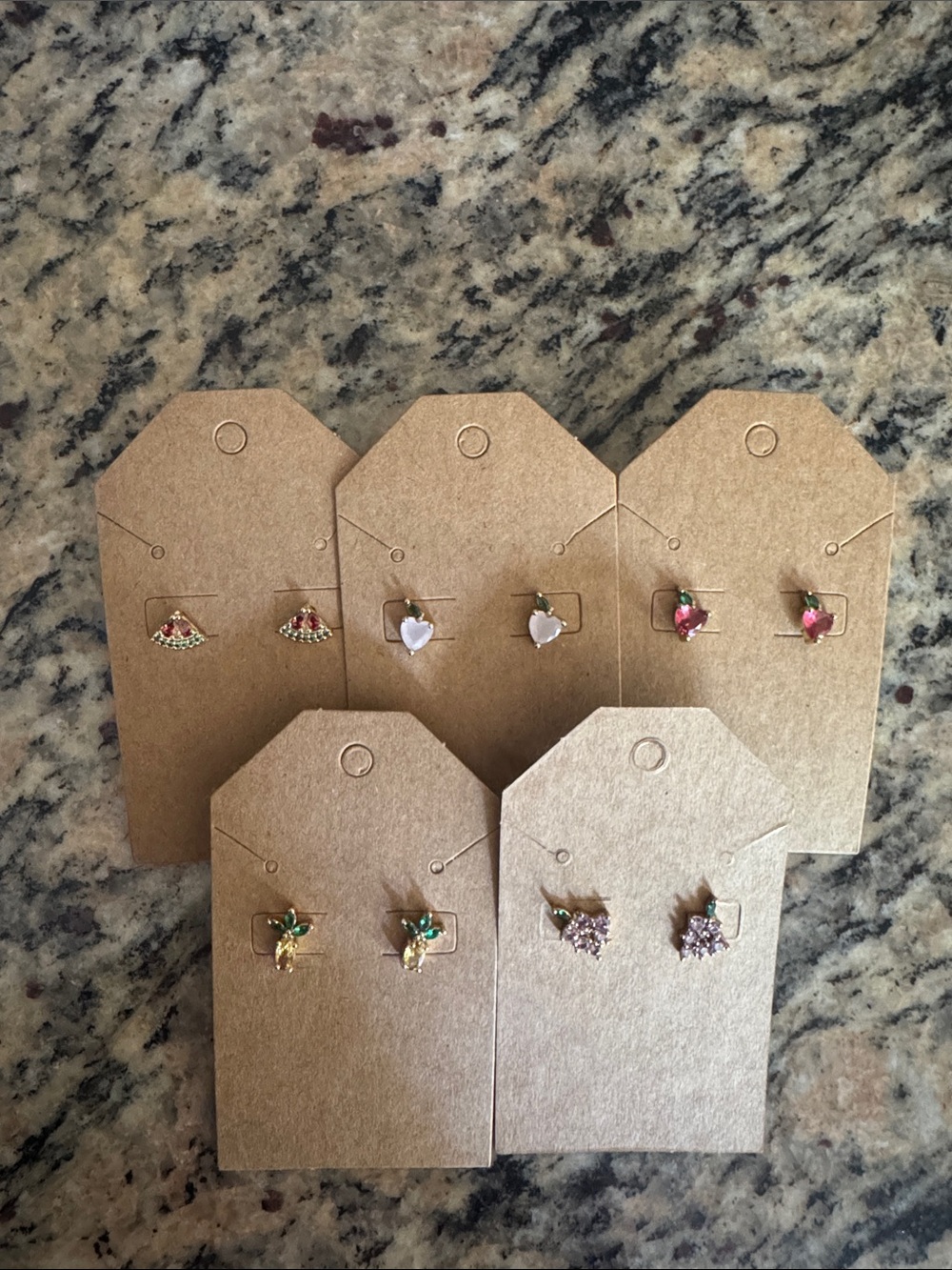 Piper K Fruit Stud Earring Set